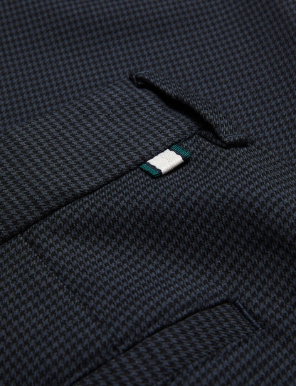 Ted Baker NOUNDS - Navy Puppytooth Check Slim Fit Pants