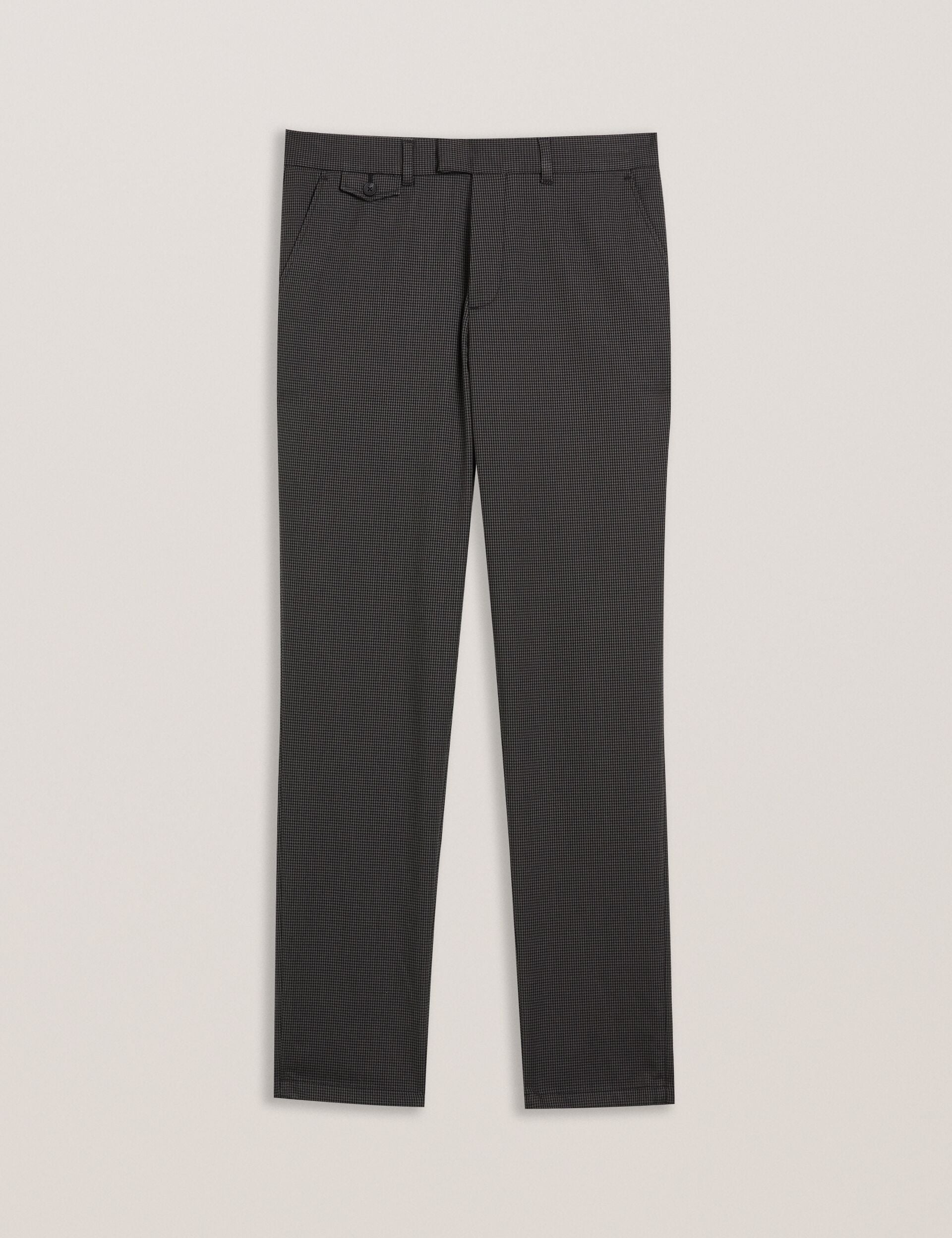 Ted Baker NOUNDS - Navy Puppytooth Check Slim Fit Pants