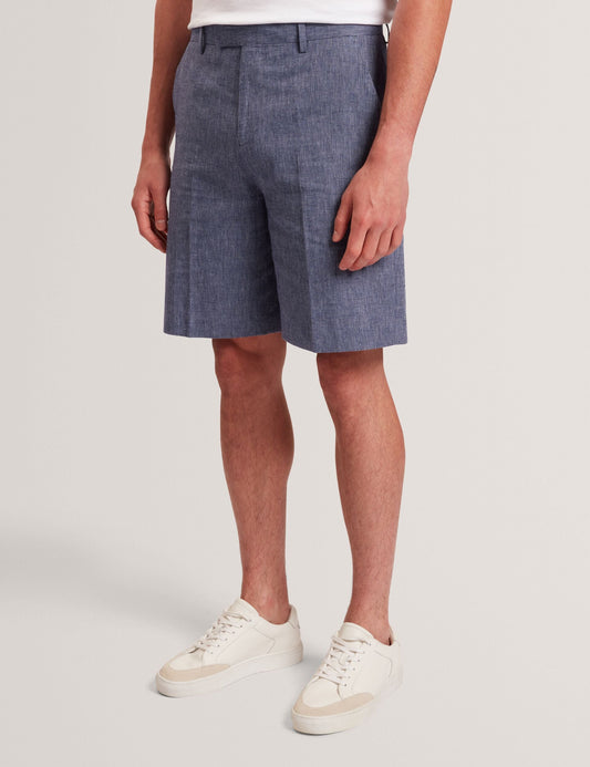 Ted Baker GIVRAN Slim Fit Linen Blend Tailored Shorts