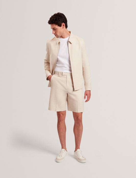 Ted Baker GIVRAN Slim Fit Linen Blend Tailored Shorts