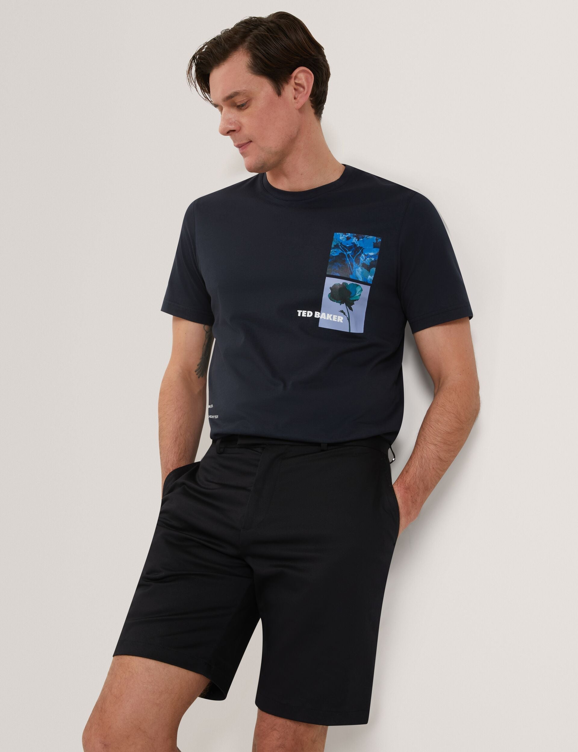 Ted Baker LOWETON Slim Leg Stretch Cotton Chino Shorts