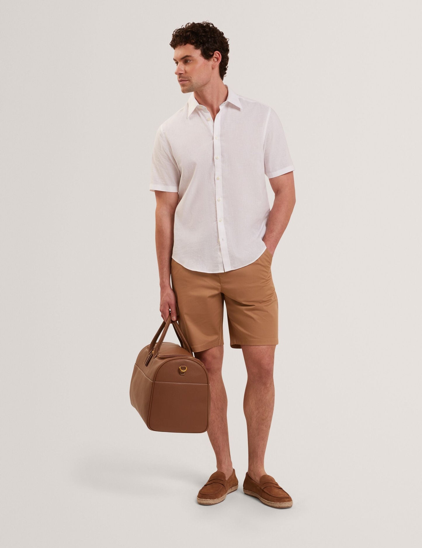 Ted Baker LOWETON Slim Leg Stretch Cotton Chino Shorts