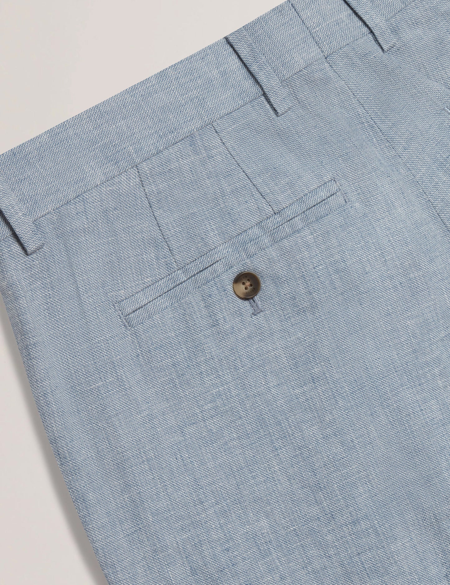 Ted Baker KENLEYS - Navy Linen Cotton Woven Tailored Shorts