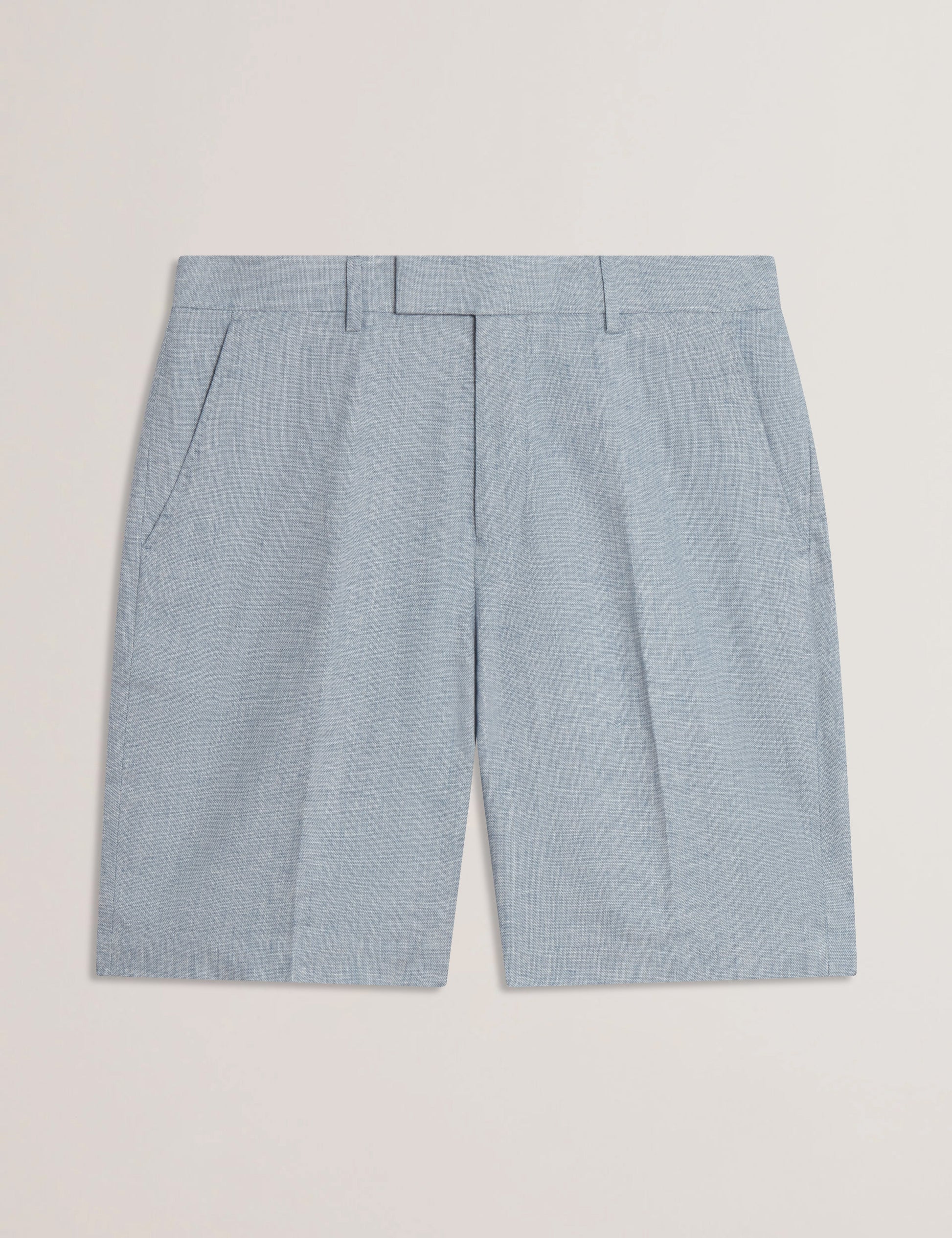 Ted Baker KENLEYS - Navy Linen Cotton Woven Tailored Shorts