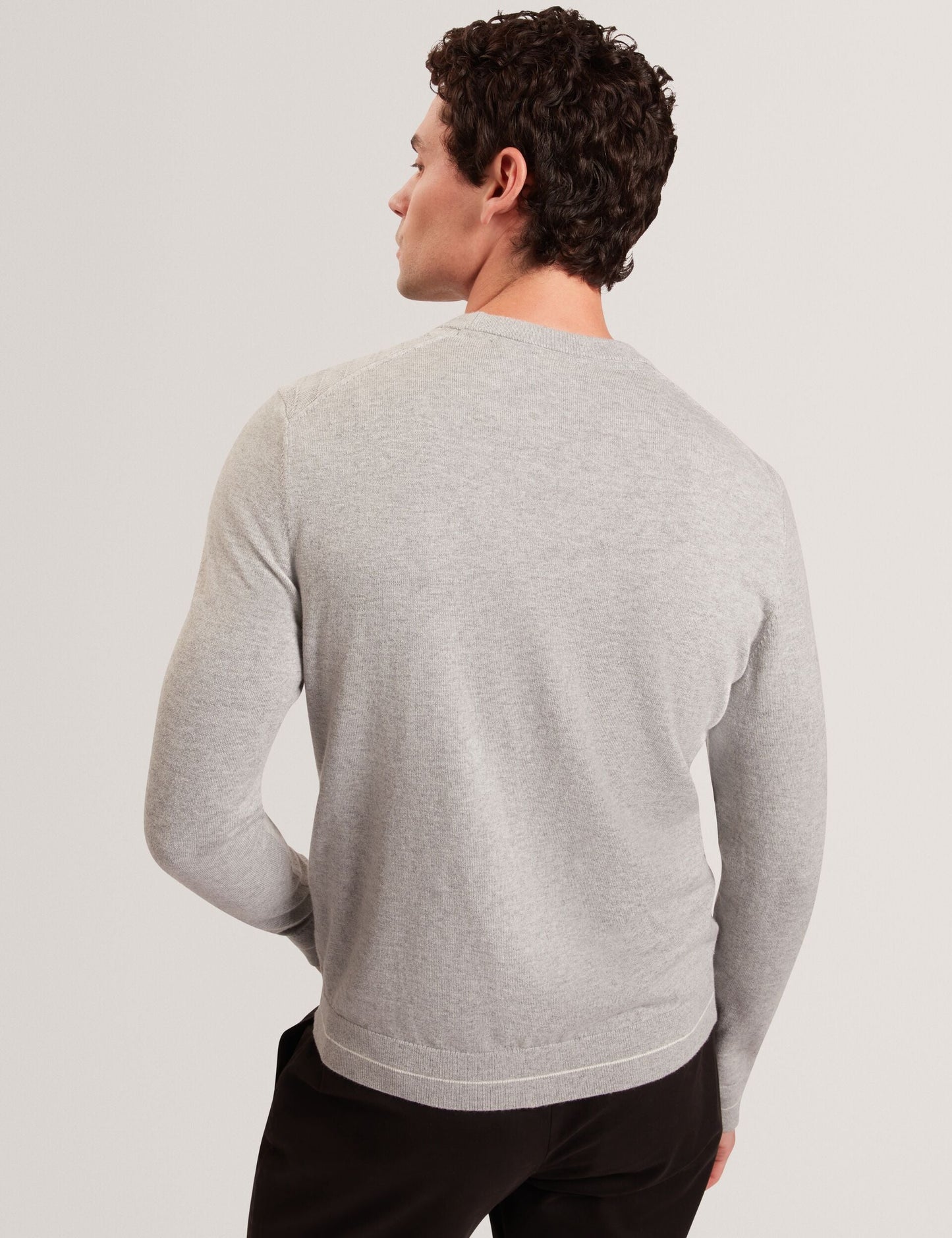 Ted Baker CORBIN Chevron Texture Knit Crew Neck Sweater