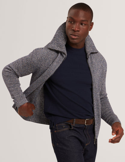 Ted Baker VARINK Twisted Yarn Knit Zip-Through Jumper