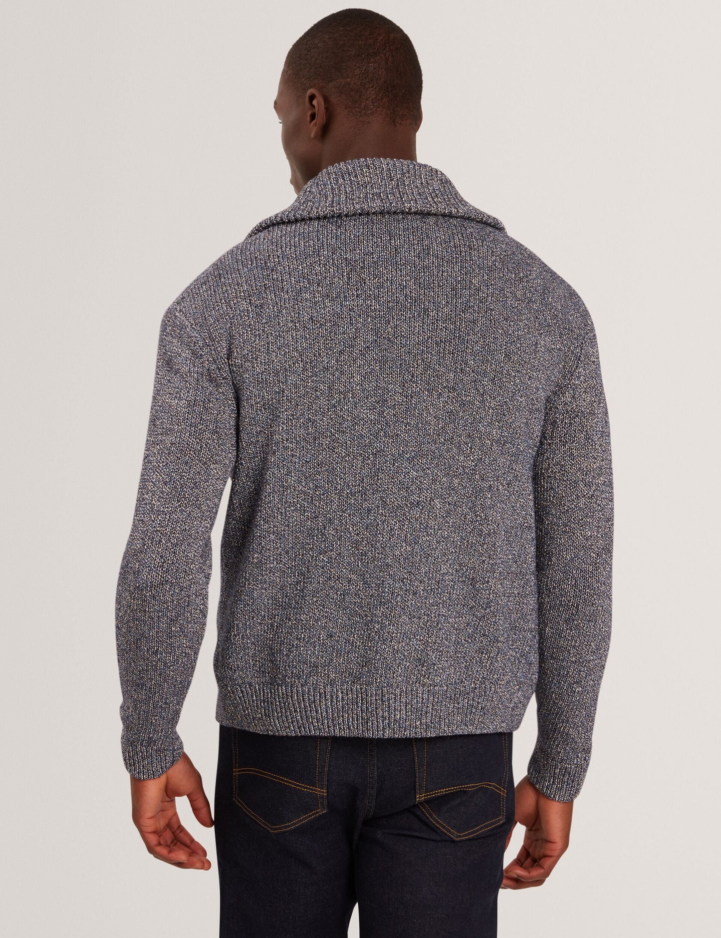 Ted Baker VARINK Twisted Yarn Knit Zip-Through Jumper