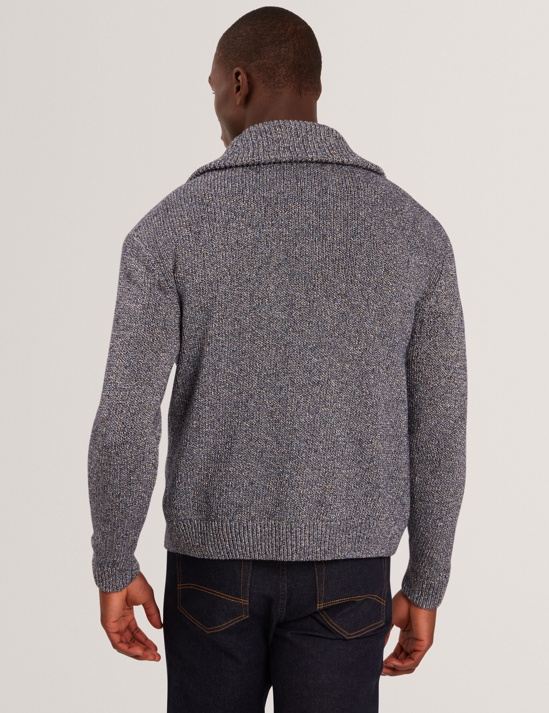 Ted Baker VARINK Twisted Yarn Knit Zip-Through Jumper