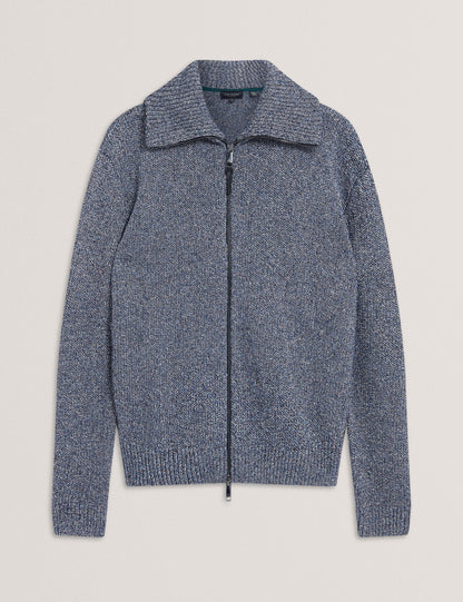 Ted Baker VARINK Twisted Yarn Knit Zip-Through Jumper