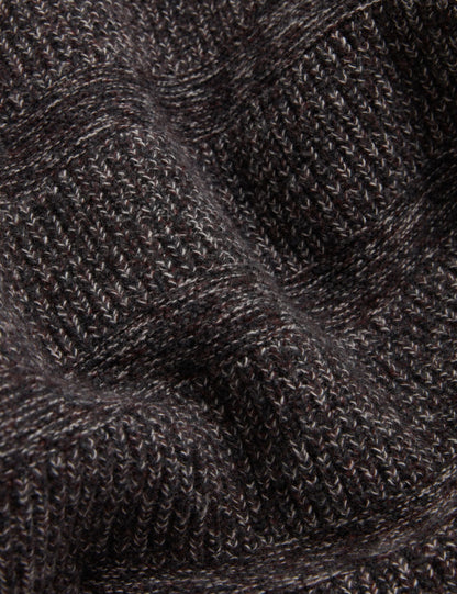 Ted Baker MORVEN Marled Wool Knit Crew Neck Sweater