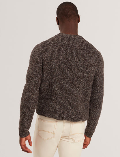 Ted Baker MORVEN Marled Wool Knit Crew Neck Sweater