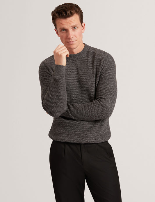 Ted Baker MONYA Textured Stitch Marled Knit Jumper