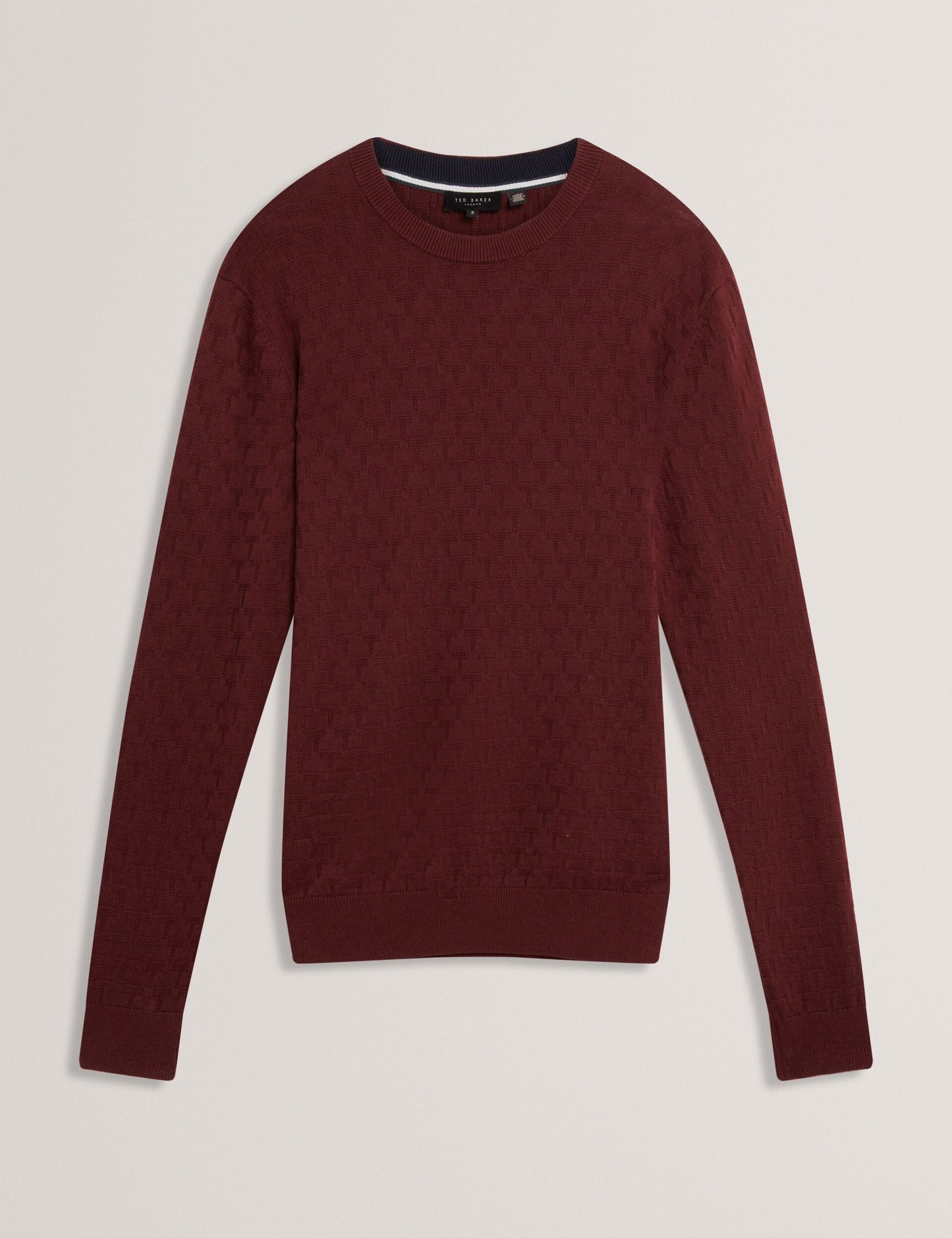 Ted Baker SAINSY Branded Texture Crew Neck Jumper
