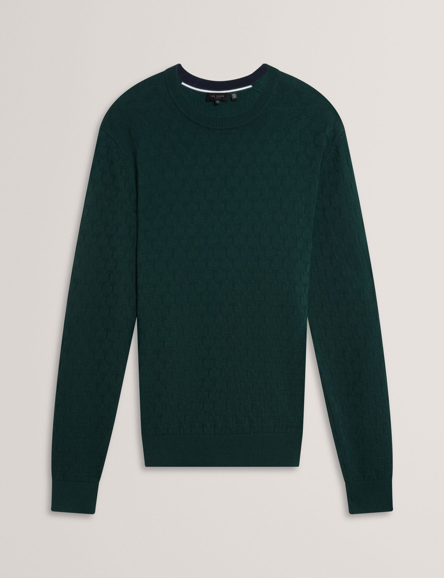Ted Baker SAINSY Branded Texture Crew Neck Jumper