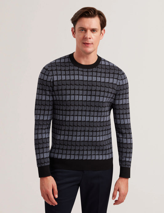 Ted Baker OSBURN - Ombre Jacquard Crew Neck Jumper