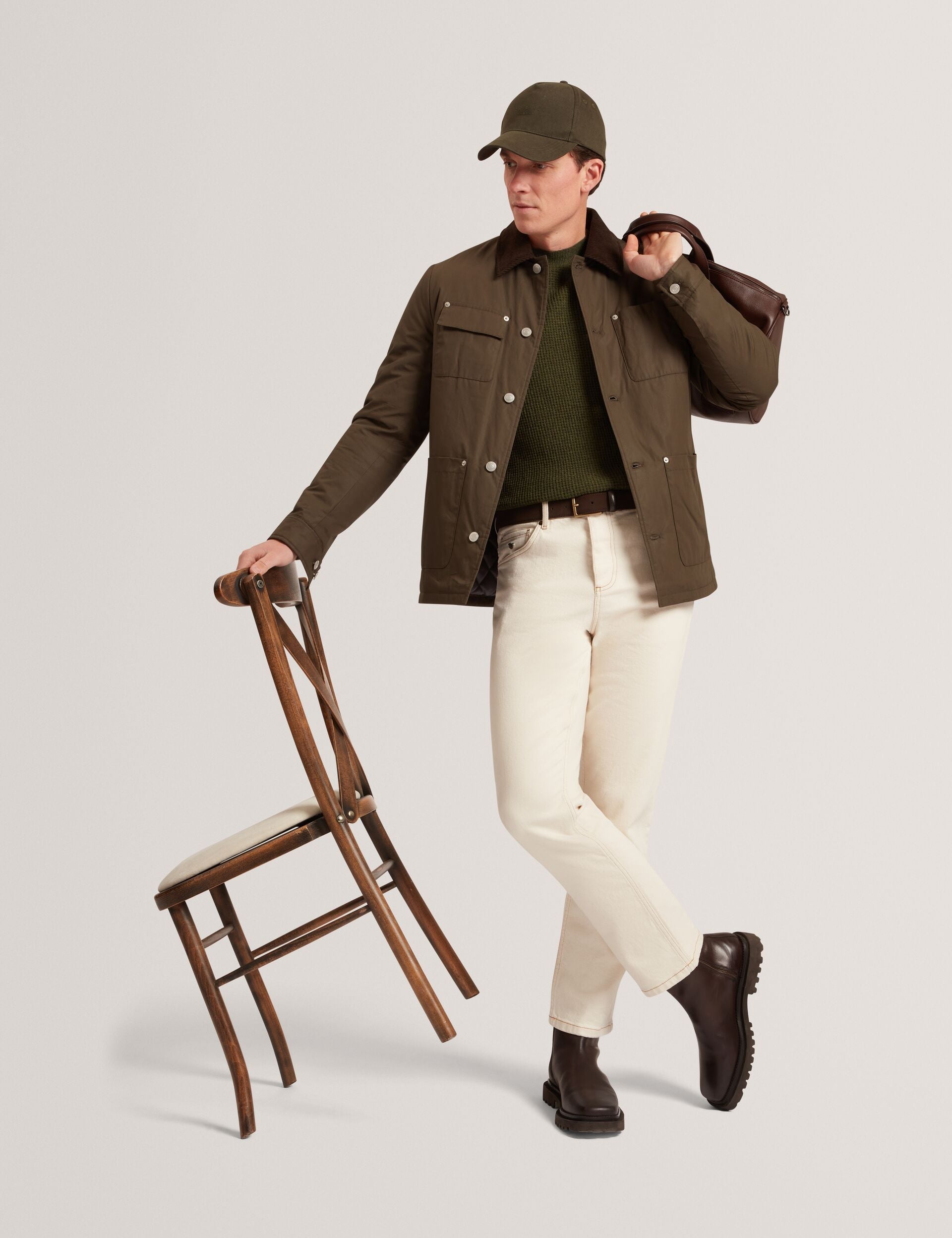 Ted Baker CLACX Waffle Knit Crew Neck Jumper