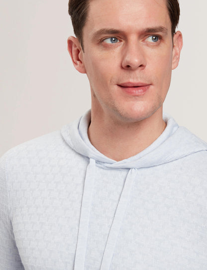 Ted Baker LOULAR - Textured T Knit Wool Blend Hoodie