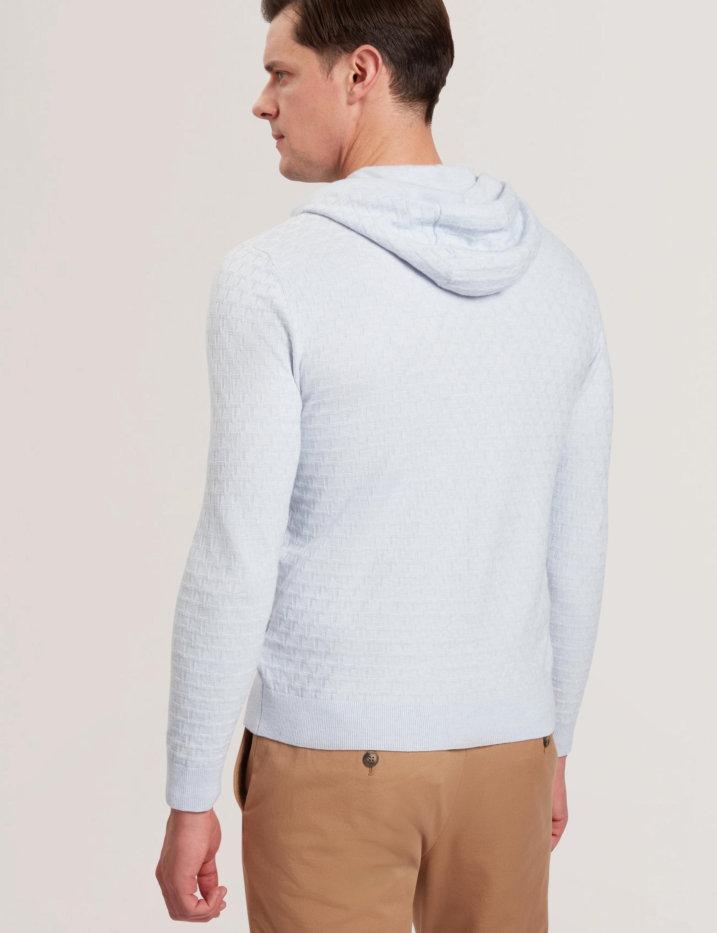Ted Baker LOULAR - Textured T Knit Wool Blend Hoodie