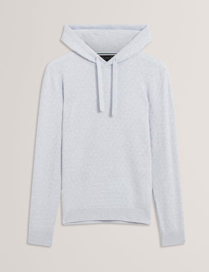 Ted Baker LOULAR - Textured T Knit Wool Blend Hoodie