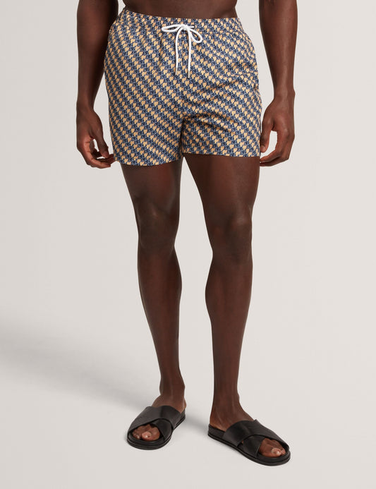 Ted Baker GLENDLE Goldfish Geometric Print Swim Shorts