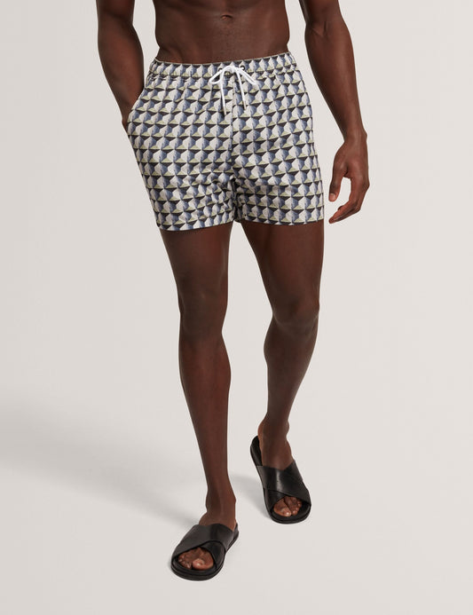 Ted Baker BELAIRE Retro Geo Drawstring Swim Shorts