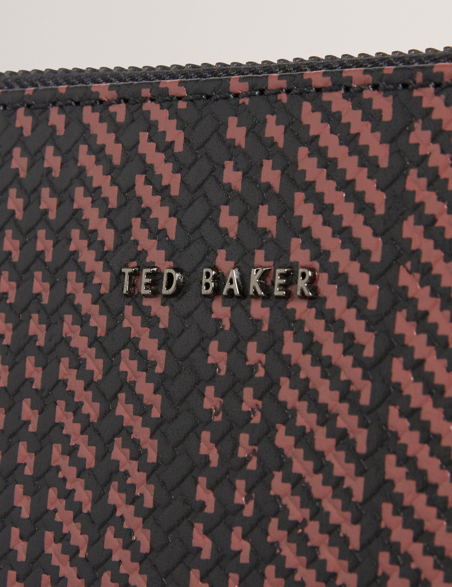Ted Baker WARENN Striped Woven Leather 13-Inch Laptop Sleeve