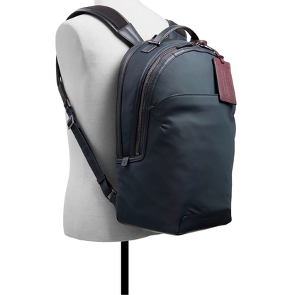 Ted Baker XADEN - Nylon Leather Trim Double Zip Backpack