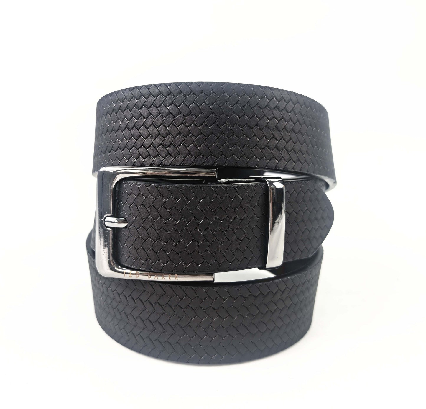 Ted Baker GEO EMBOSSED BELT – Black