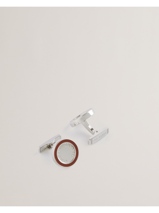Ted Baker RAYLAN - Colour Border Branded Round Cufflinks