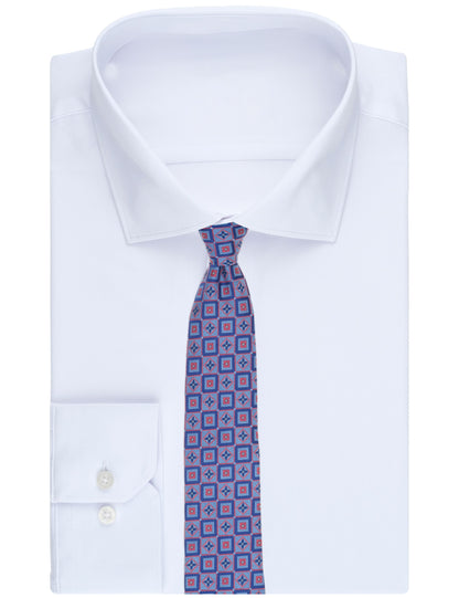 Ted Baker WINKLY Geometric Tile Print Silk Tie