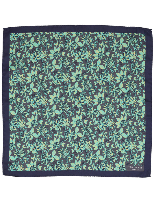 Ted Baker YORKPS Scrolling Floral Satin Pocket Square