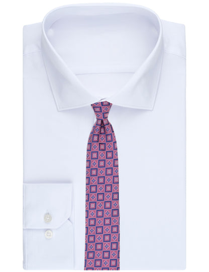 Ted Baker WINKLY Geometric Tile Print Silk Tie