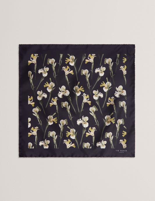 Ted Baker FRINTOP - Orchid Floral Print Silk Pocket Square