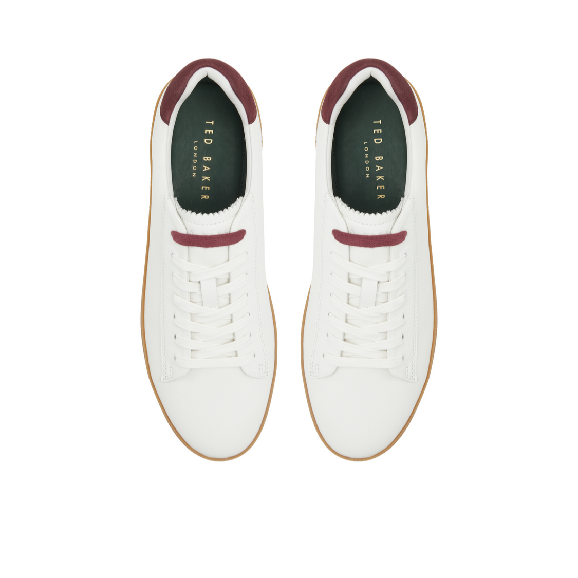 Ted Baker WESTWOOD - White Leather Cup Sole Sneakers