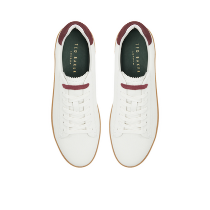 Ted Baker WESTWOOD - White Leather Cup Sole Sneakers