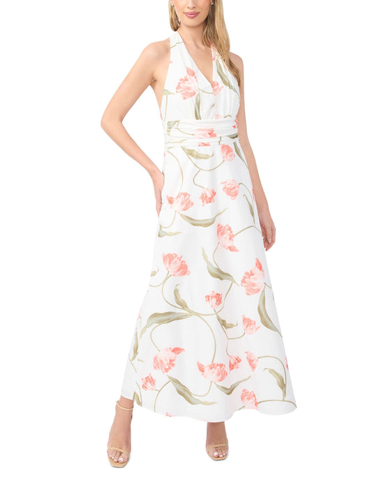 Ted Baker SERAFINA Floral Tie Halterneck Maxi Dress