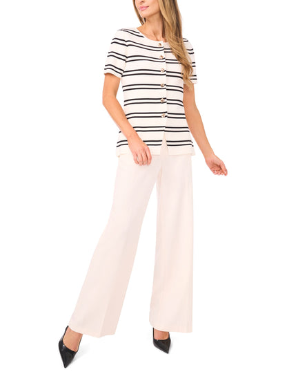 Ted Baker GAIL - Short Sleeve Stripe Peplum Button Down