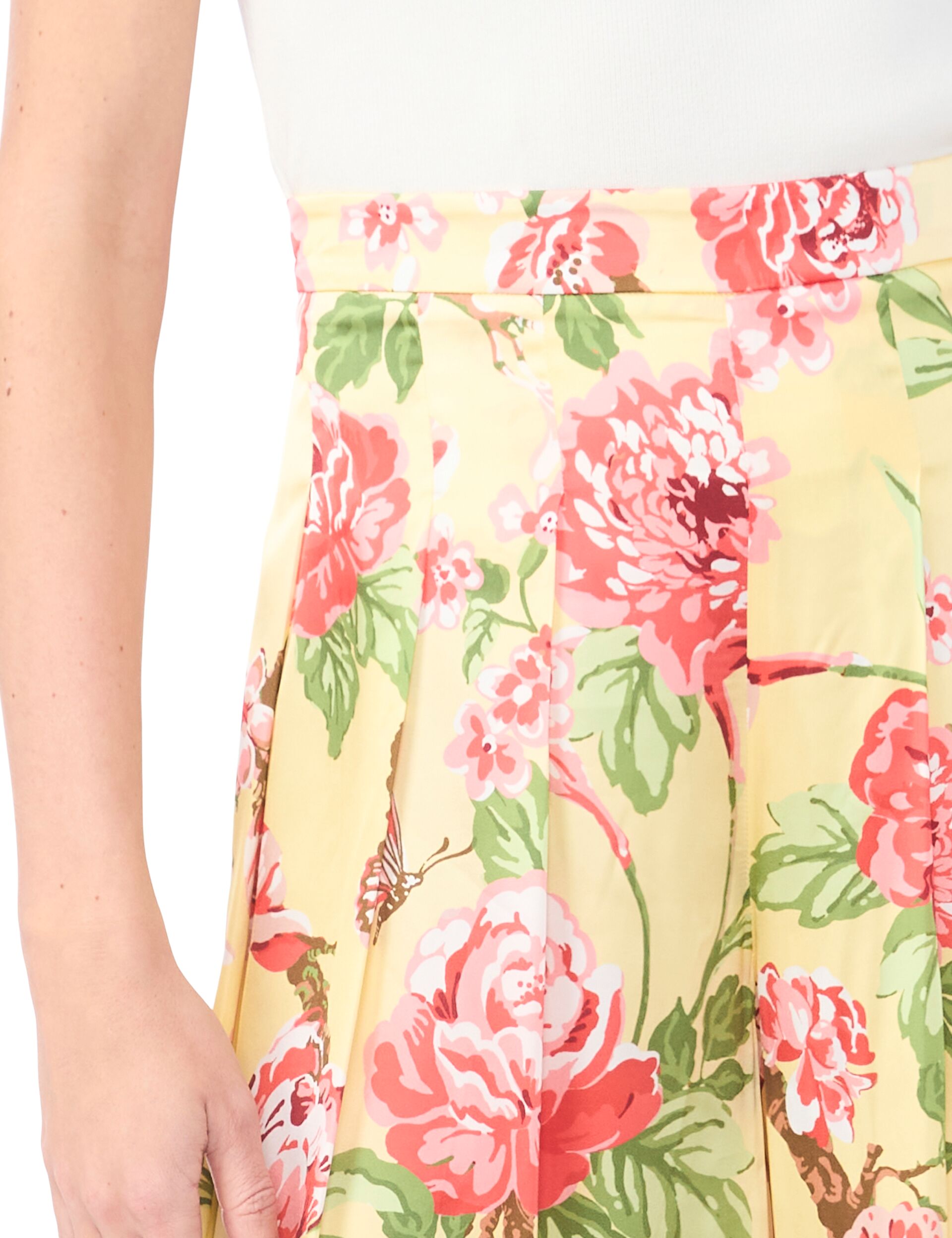 Ted Baker EVELYN Floral Pleated Wide Leg Pants