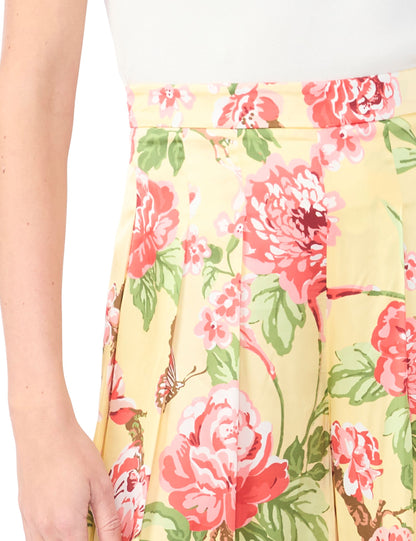 Ted Baker EVELYN Floral Pleated Wide Leg Pants