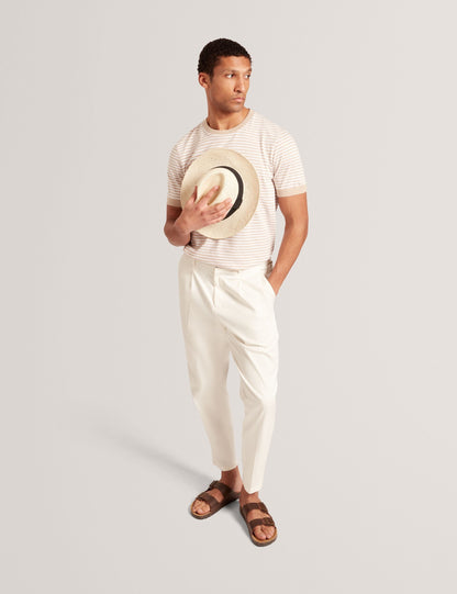 Ted Baker OURME - Classic Stripe Cotton Crew Neck T-Shirt