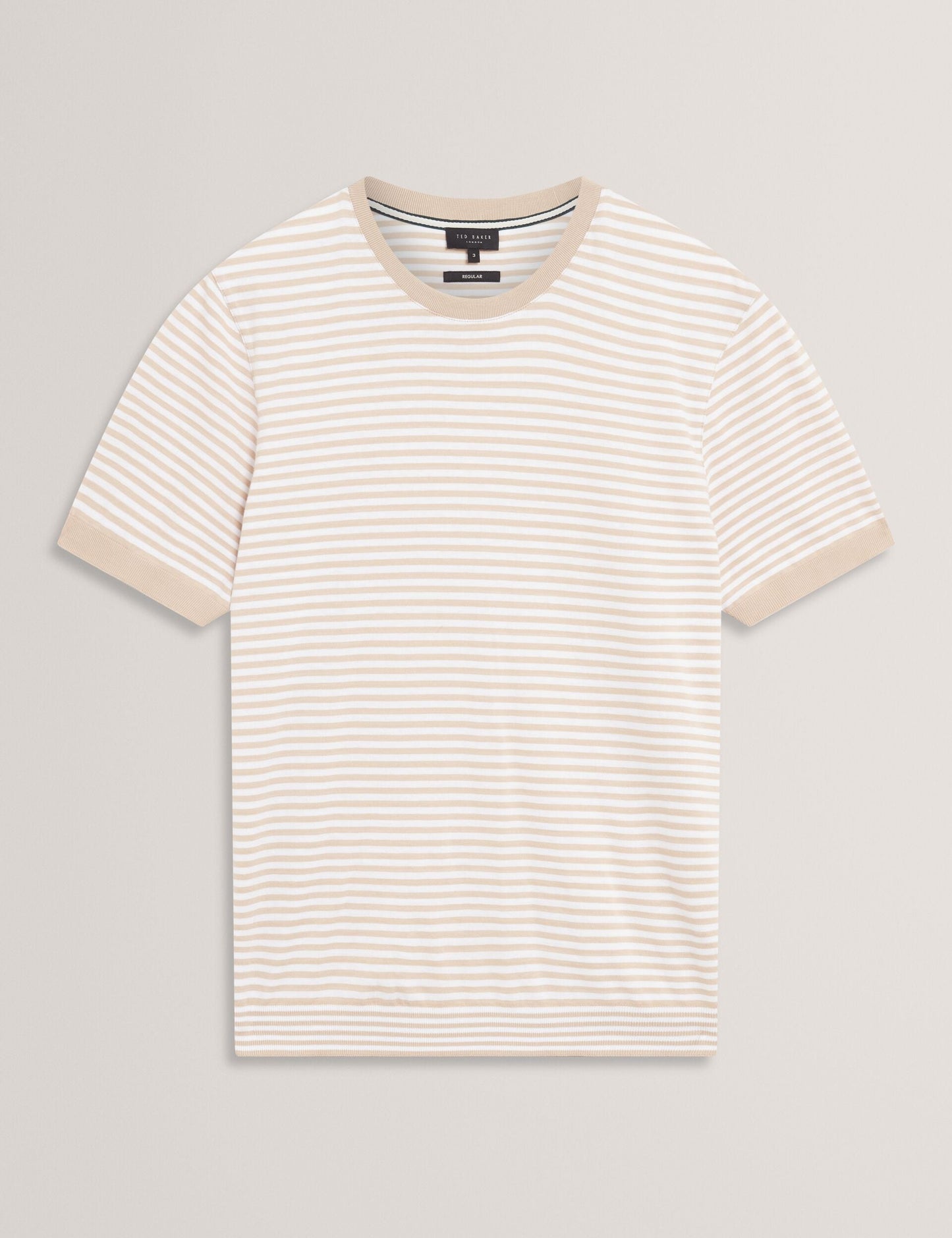 Ted Baker OURME - Classic Stripe Cotton Crew Neck T-Shirt