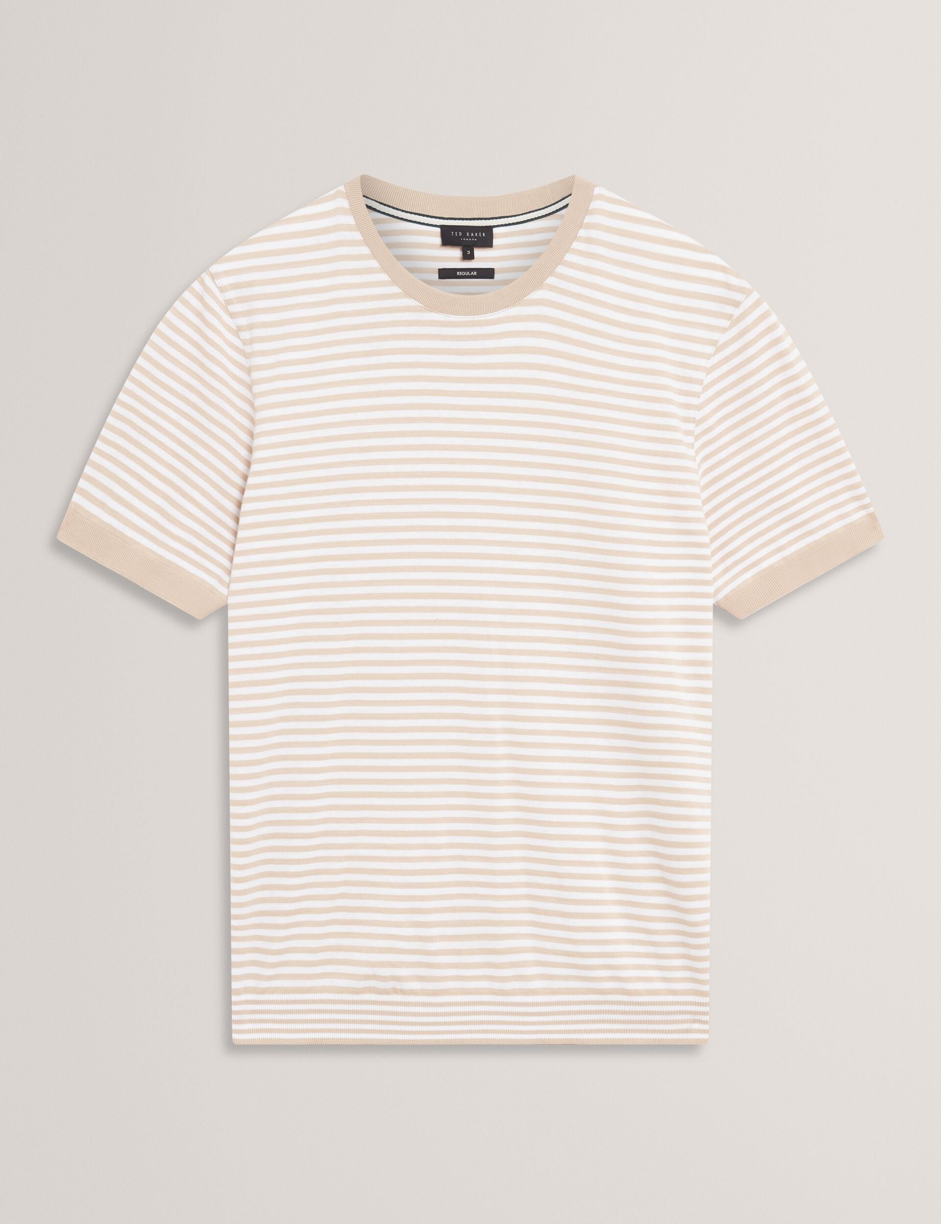 Ted Baker OURME - Classic Stripe Cotton Crew Neck T-Shirt