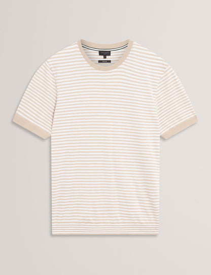 Ted Baker OURME - Classic Stripe Cotton Crew Neck T-Shirt