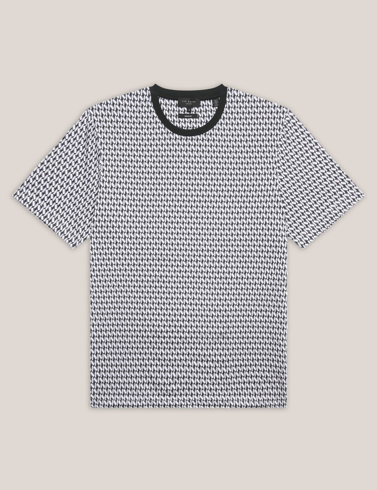 Ted Baker SANGS Geometric Jersey Top Gift Set in Black