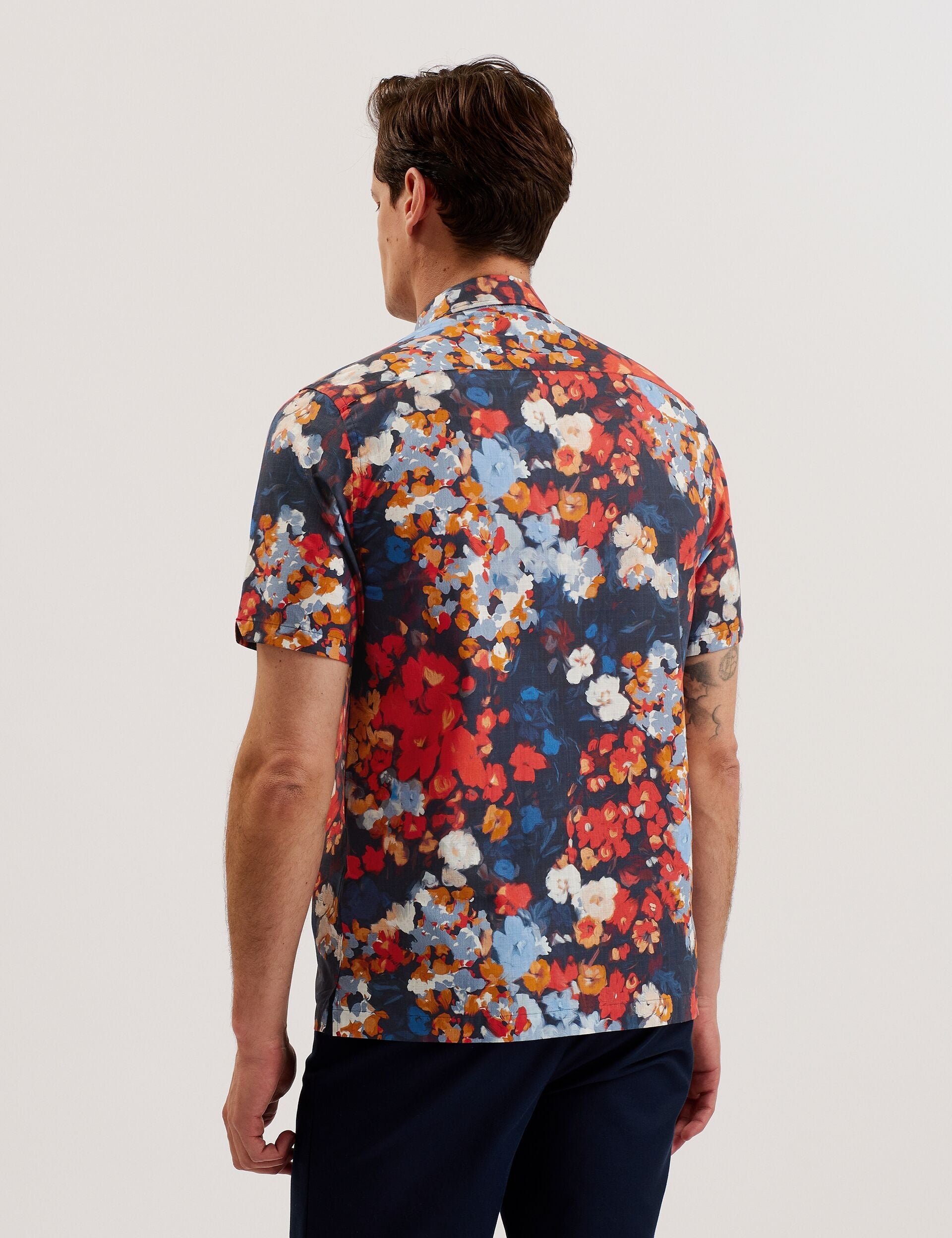 Ted Baker PIERRES - Short Sleeve Camo Floral Shirt