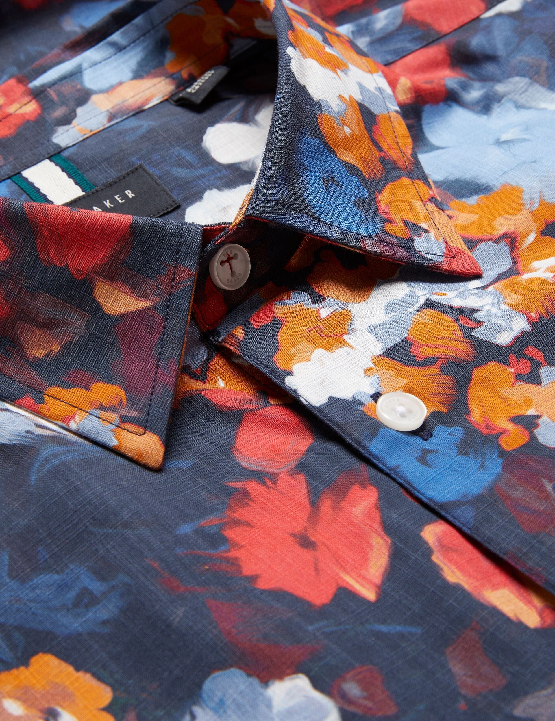 Ted Baker PIERRES - Short Sleeve Camo Floral Shirt