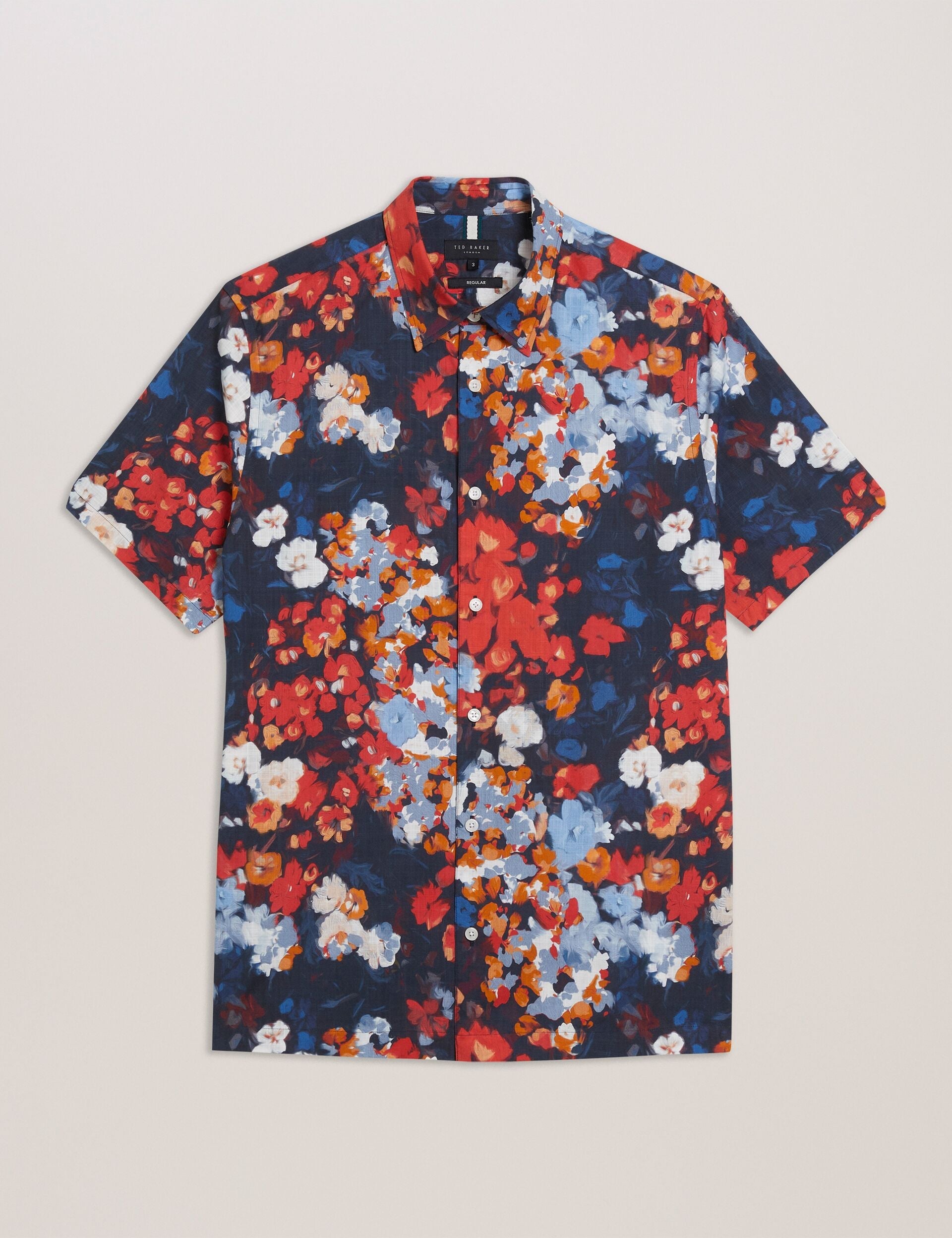 Ted Baker PIERRES - Short Sleeve Camo Floral Shirt
