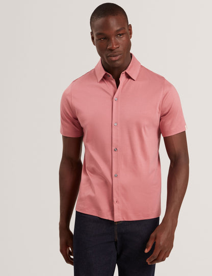 Ted Baker FILLIPP Soft Jersey Button-Through Polo Shirt