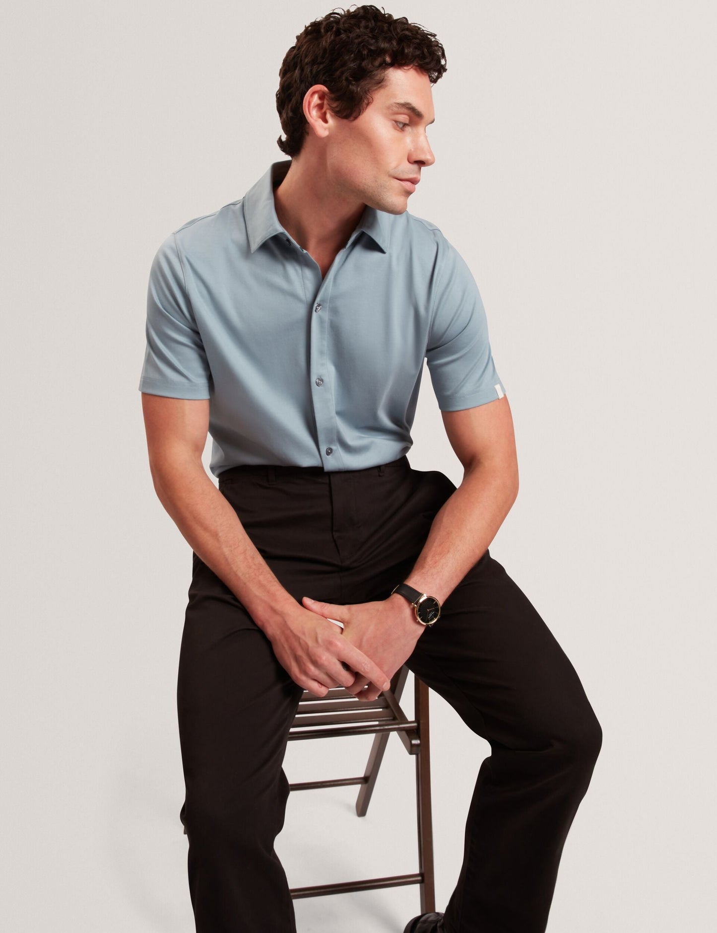 Ted Baker FILLIPP Soft Jersey Button-Through Polo Shirt