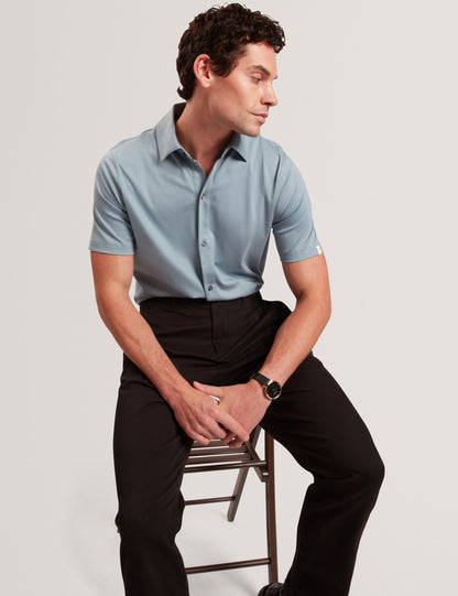 Ted Baker FILLIPP Soft Jersey Button-Through Polo Shirt